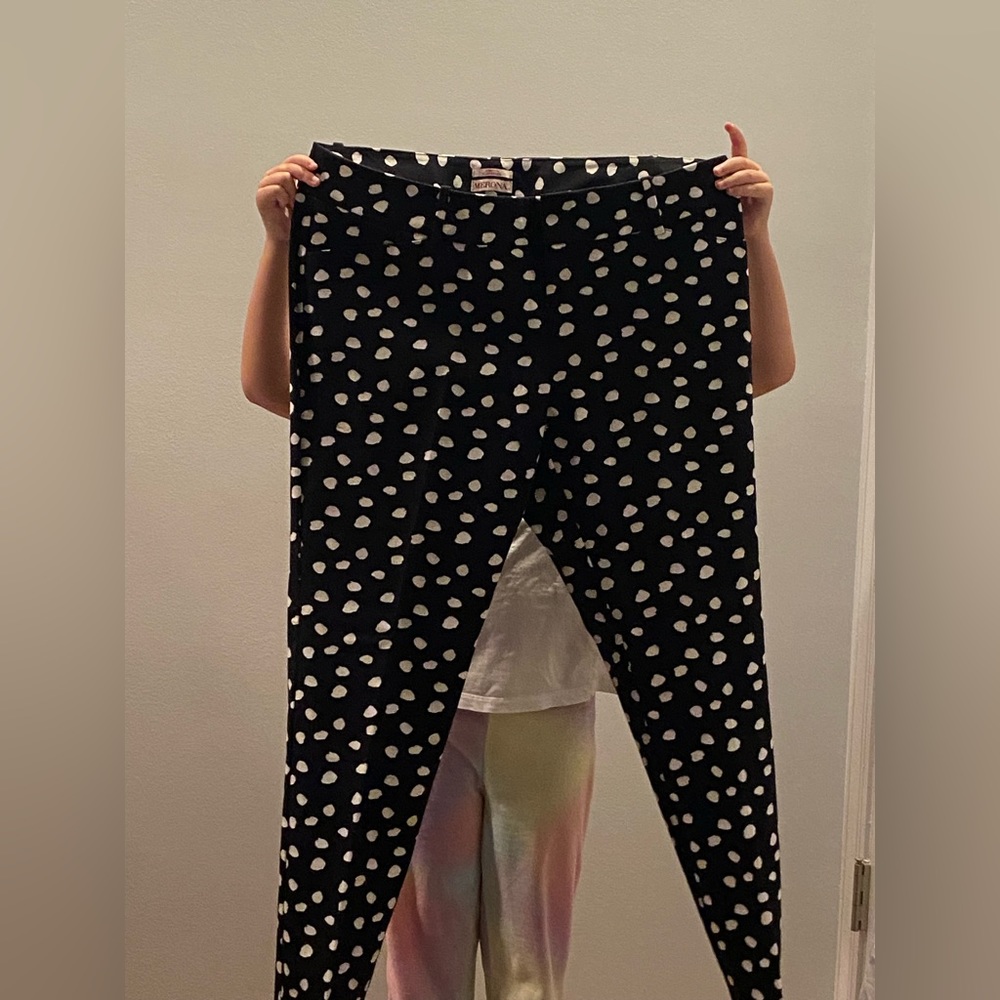 Polkadot straight leg pants